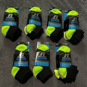 NEW Russell Performance Active Boys Dri-Power 360 Moisture Manage Ankle Socks